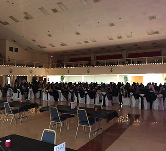 Crowd gathered at Hindu Matrimonial USA event hall